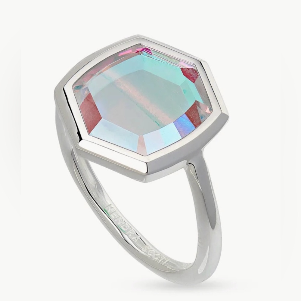 Kendra Scott Iridescent Silver Ring